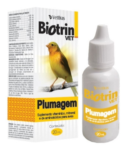 Biotrin Vet Plumagem 20ml Vetbras