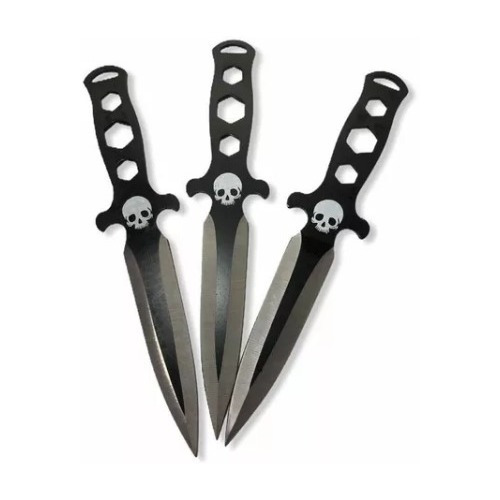 Kunai, Daga, Shuriken Ninja Set De 3 Unidades Con Funda