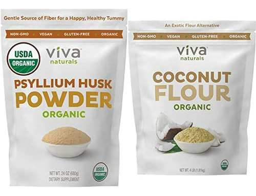 Paquete De Horneado Sin Gluten Viva Naturals - Polvo De Cásc