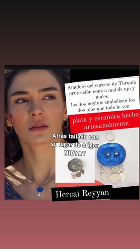 Collar Hercai De Plata Directo De Midyat, Amuleto Protección