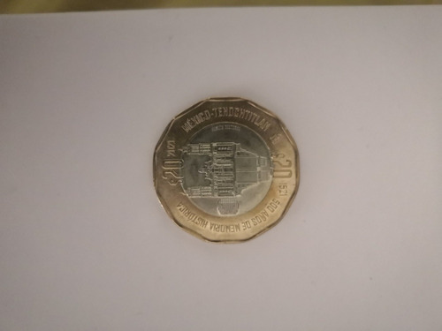 Moneda De 20 México-tenochtitlan