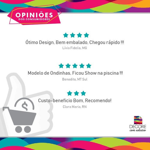 Faixas Bordas Para Piscina | 25metros X 15cm | Frete Grátis