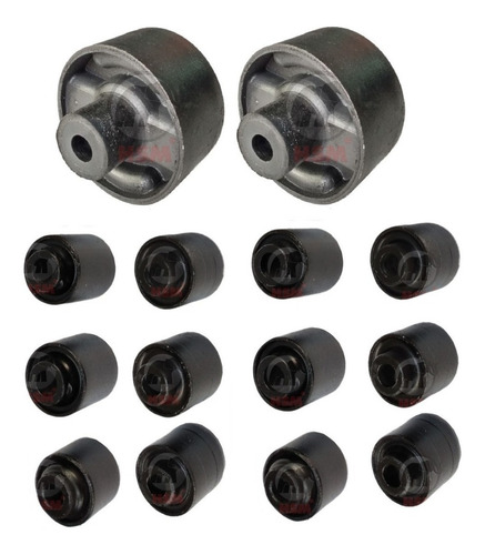 Imagen 4 de 7 de Kit Bujes Suspension Trasera Lancer 81mm 14pz 2007