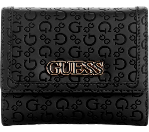 Cartera Guess Factory Bg924543-bla Acabado de los herrajes Níquel Color Negro Correa de hombro Negro Diseño de la tela Lisa