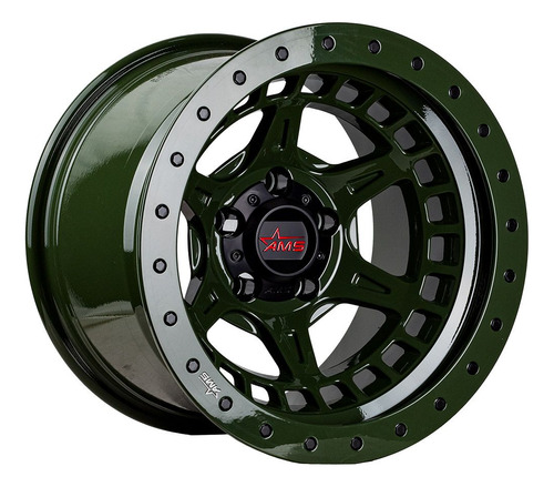 Llantas 15x10 5x114.3 Et-44 Ams Olive Drab Green/matte Balck