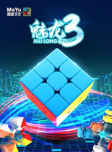 Cubo Rubik Moyu Meilong 3 X 3 Stickerless Cubo Magico 3x3x3