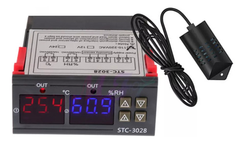 Controlador De Temperatura Y Humedad Stc-3028 ,220v N
