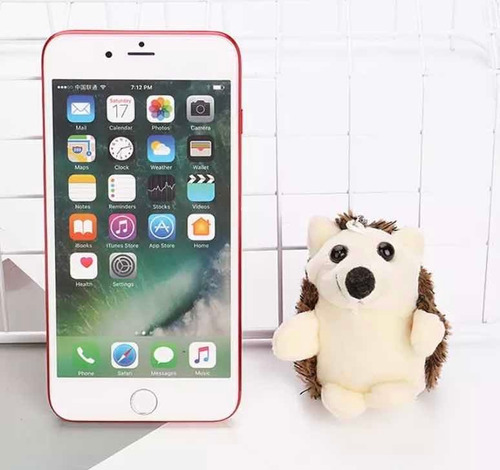 Llavero Peluche Felpa Erizo Puerco Espín Tierno Kawaii