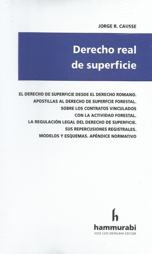 Derecho Real De Superficie Causse 