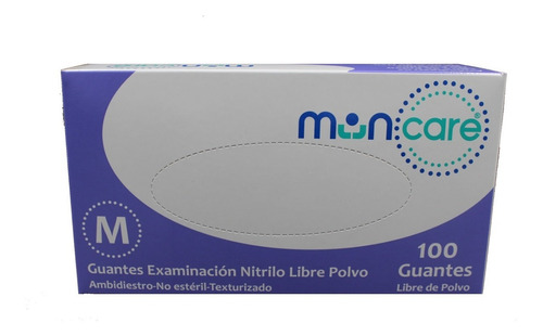 Guante Nitrilo Muncare Talla M, Caja X 100