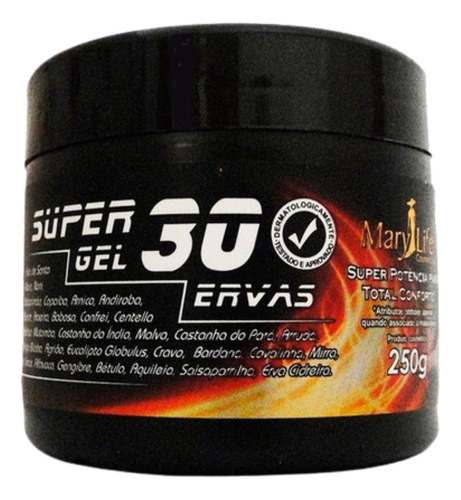  24 Gel 30 Ervas 250g Pote Mary Life -