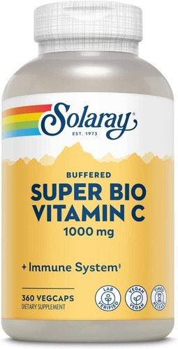 Vitamina C Solaray 360 Capsulas - Unidad a $1086
