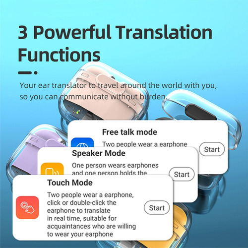 Translator Earbuds Language 5.3 Compatible Con 144 Idiomas
