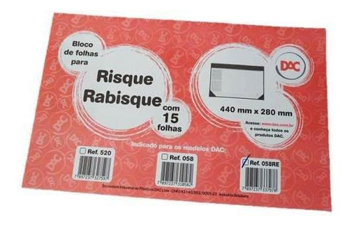 Bloco Refil Risque Rabisque C/15 Fls