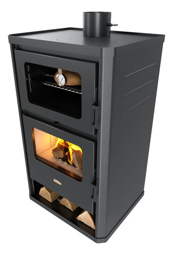 Calefactor Estufa Leña Prity Con Horno Fg Potencia 14kw