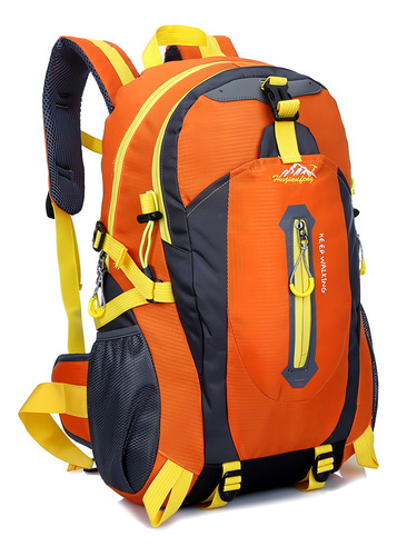 Mochila De Trekking Montaña Huwaijianfeng Naranja 40lts