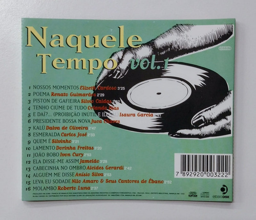 Cd Naquele Tempo Sucessos Nacionais 1947 1962 Volume 1 (Usado)