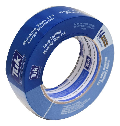 Cinta Azul Masking Tape 36mm- Tuk 114 (50 M) Larga Duración