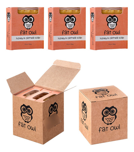 Fat Owl Products Barras De Jabón Naturales Hechas A Mano, .