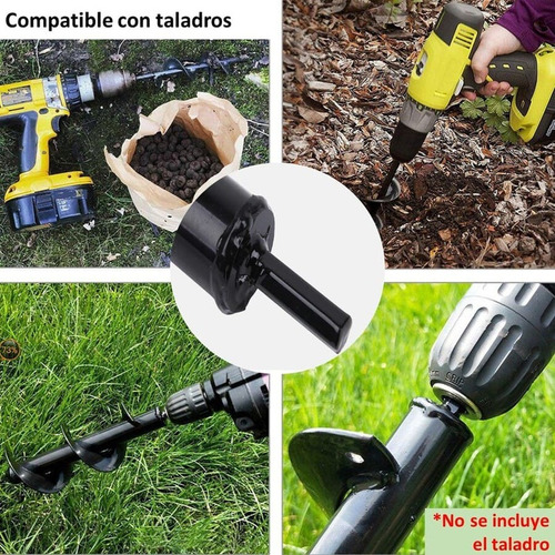 2 Brocas Ahoyador Plantar Jardín Para Taladro 60x5 45x8 /uss
