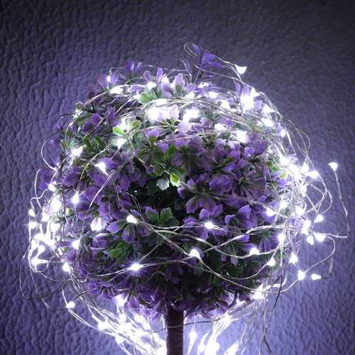 Luces De Cadena De Hadas Led Funciona Con Pilas Color Blanco Led Fairy Lights