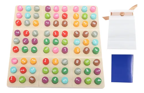 Doble la diversión: juego de rompecabezas de madera Sudoku para niños con rejillas de 4x4 y 6x6 y 60 desafíos Doble la diversión: juego de rompecabezas de madera Sudoku para niños con rejillas de 4x4 y 6x6 y 60 desafíos