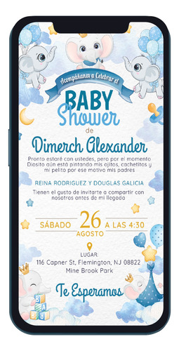 Video Invitación Baby Shower Niño