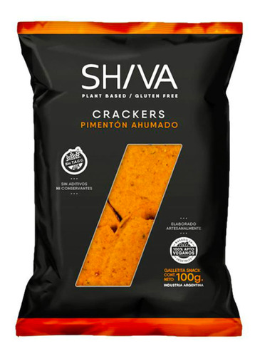 Galletitas Crackers Shiva Pimentón Ahumado 100gr.