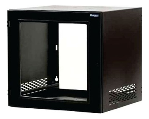 Rack Mural 19 15uni 620mm De Profundidad C/pta De Vidrio Negro
