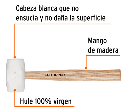 Mazo Hule 16 Oz Truper 16931