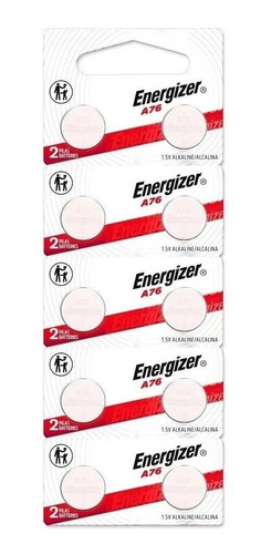 Pilas Botón Lr44 A76 Ag13 1.5v Energizer Original X 10 U