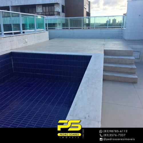 Imagem 9 de 13 de Cobertura Com 3 Dormitórios À Venda, 168 M² Por R$ 950.000 - Cabo Branco - João Pessoa/pb - Co0060