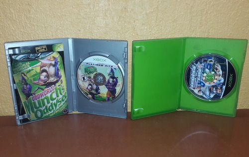 2 Juegos Oddworld Munch's + Nfl Fever 2002 Xbox Clásico