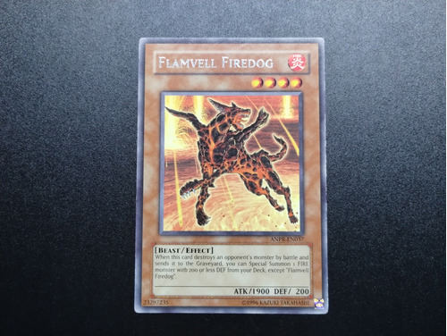 Flamvell Firedog Anpr-en037 Ilimitada Carta Yugioh Original