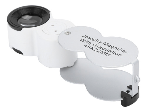 Lupa De Joyería De 45x, Lupa Portátil Con Luz Uv Led