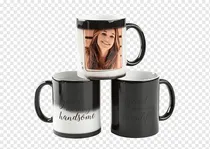 Comprar Taza Mágica Negra Personalizada (6pz) 325ml