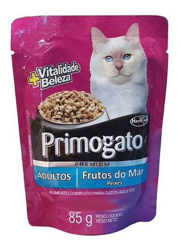 Alimento Húmedo Para Gatos Primogato 4 X 85g Pescado Caja