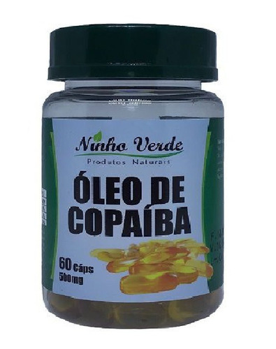 Oleo De Copaiba  Extra Virgem  60 Capsulas