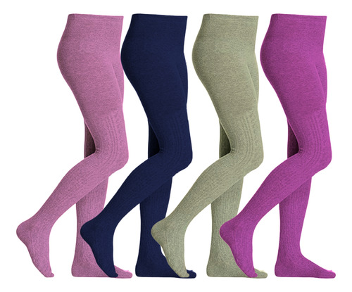 Panty Medibacha Enteriza Medias Escolar Niños Invierno Negro M5
