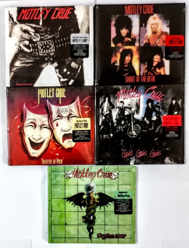 5 Cds Mötley Crüe: Discografia 81 A 89 - Crücial Crüe (2022)