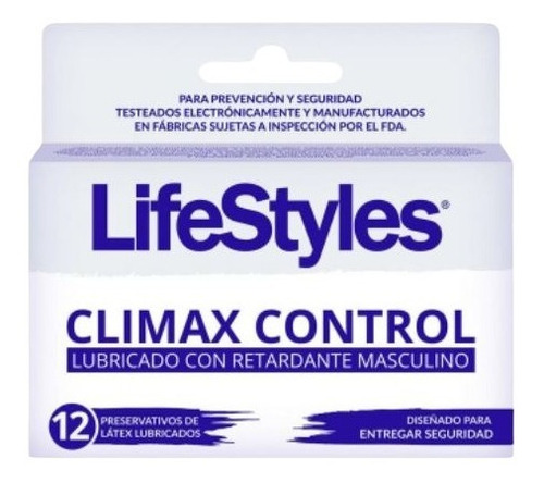 Preservativos Lifestyles Climax Control X 12 Unidades