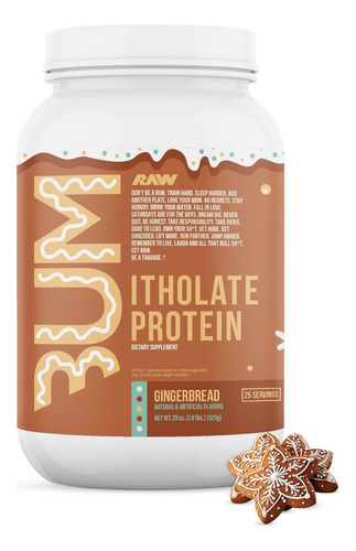 Raw Cbum Itholate Protein Proteina De Itolato 825 Grs Sabor Gingerbread