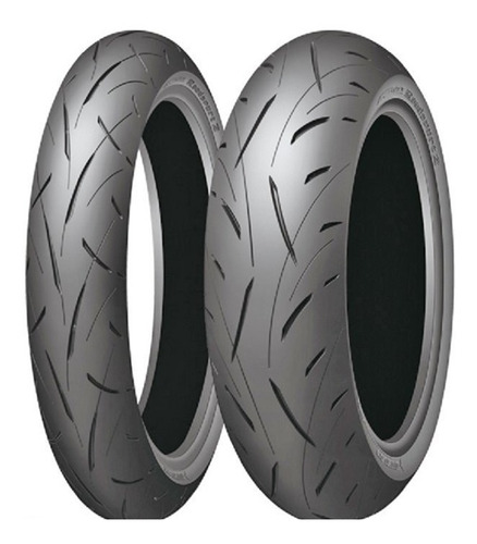 Juego Cubiertas 190 55 17 + 120 70 17 Dunlop Road Sport 2 