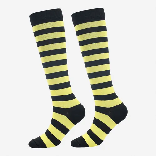 6 Pares De Rayas Presión Running Calcetines, T