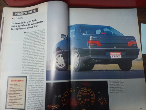 Revista Parabrisas 195 1995 Peugeot 405 Sri.leer Bien