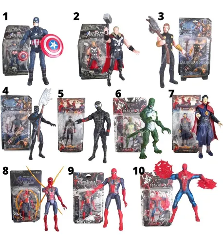 MUñECOS AVENGERS X1 CAPITAN AMERICA SUPER HEROES