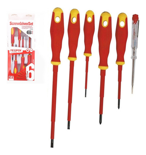 Jogo De Chaves Fenda Philips Isolada 6 Peça Profissional Kit