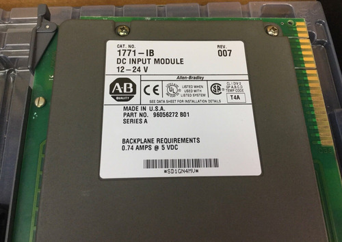 Allen Bradley 1771-ib 12-24 Vdc Input Module Series A N Eez