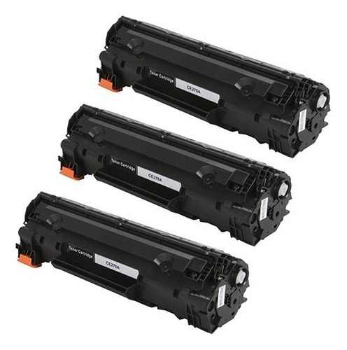Kit 3x Toner Ce278a 278a 78a Para P1606dn P-1606dn 100% Tinta Preto