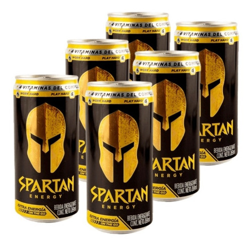 Imagen 1 de 1 de Caja De Bebida Energética Spartan 24 Unidades